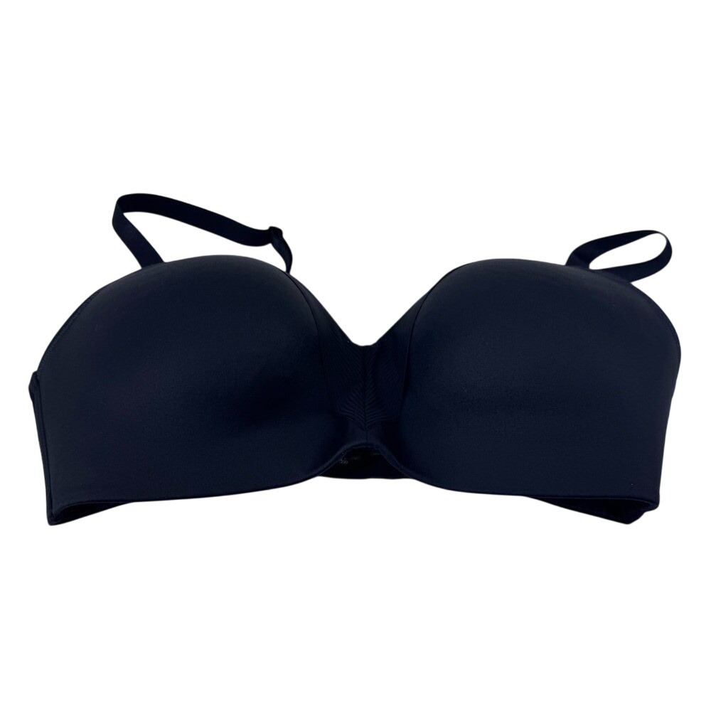 Soma Cooling Wireless Bra 36DD Black Molded Cup Ribbed ‎ Womens